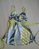 Blusa estampada em cetim (P)